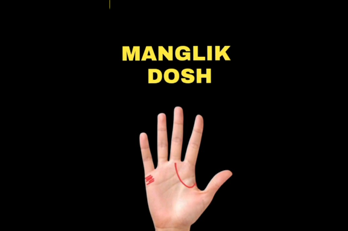 manglik dosh in hand