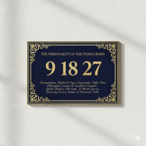 born on the 9th, 18th, or 27th