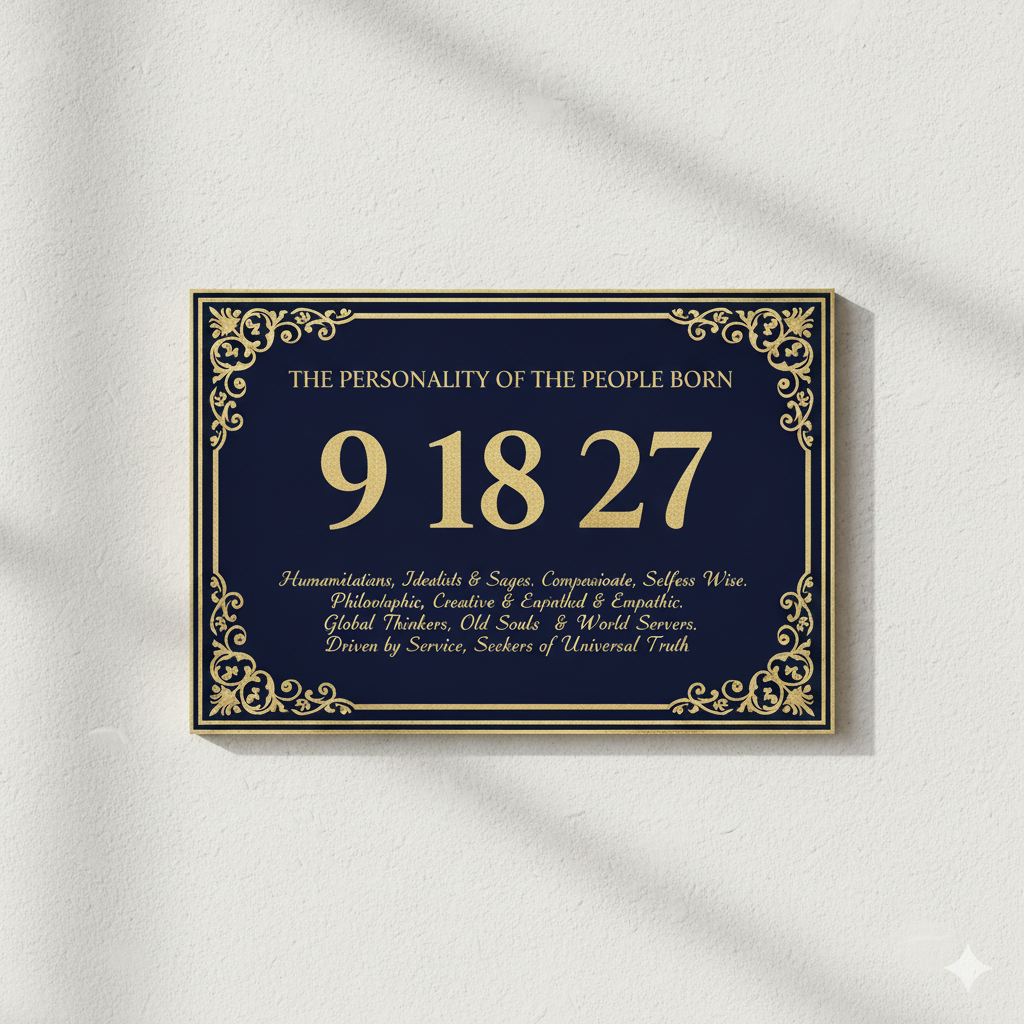 born on the 9th, 18th, or 27th