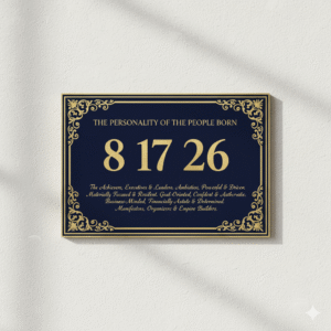 Born on 8th, 17th & 26th