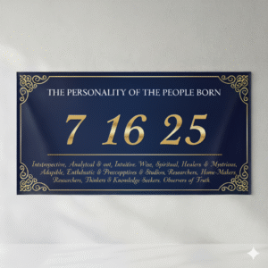 Birth (Main) Number Seven 7