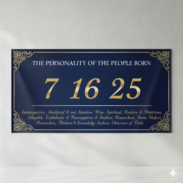 Birth (Main) Number Seven 7