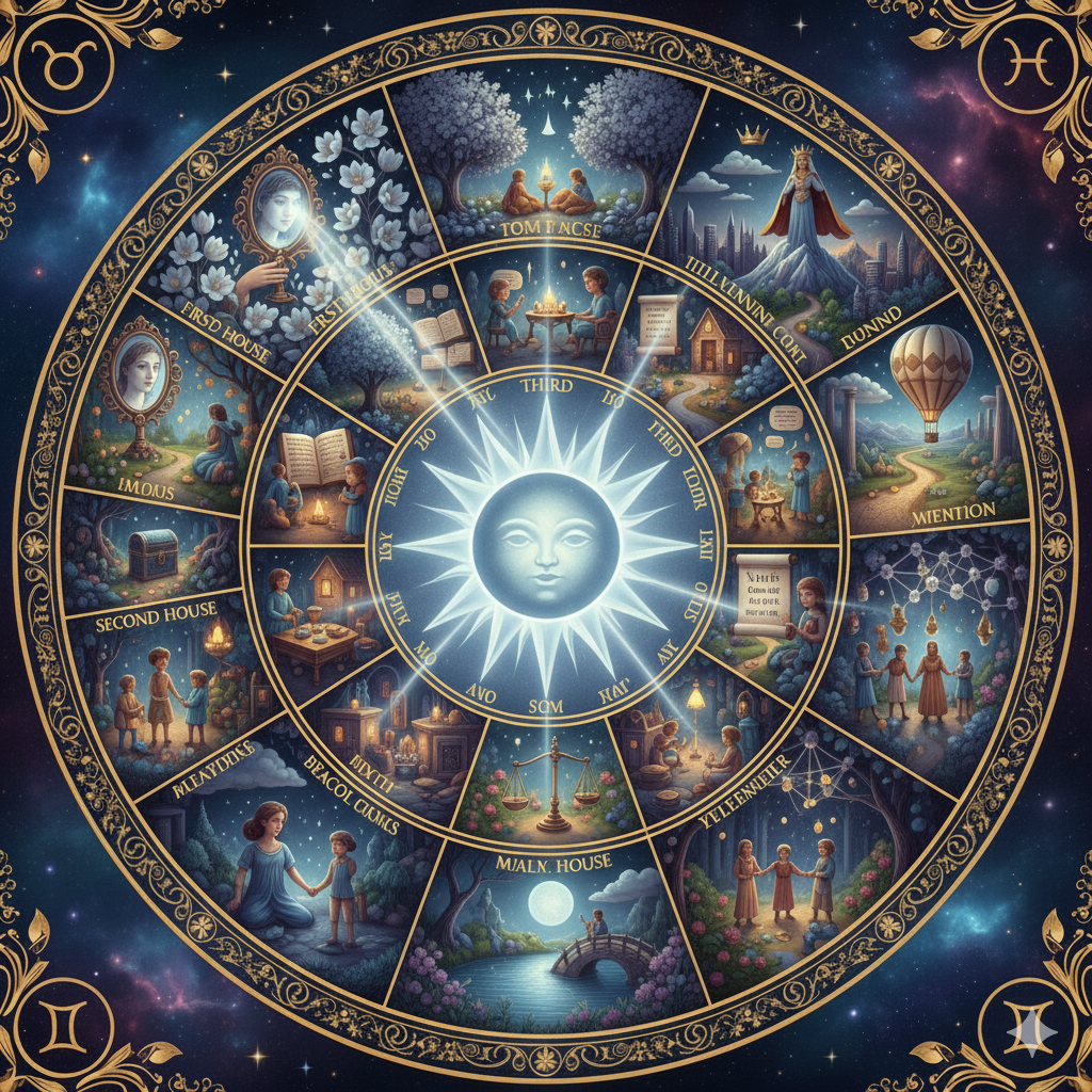 Moon Transit Effects in All Houses