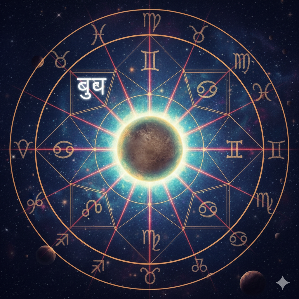 Mercury in twelve houses